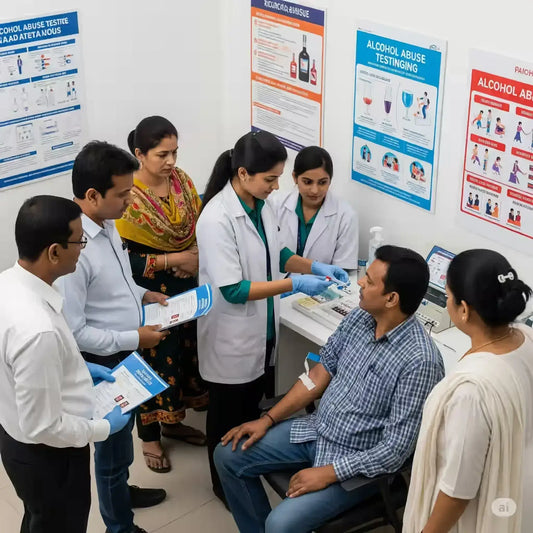 Alcohol abuse testing methods covering blood alcohol, liver markers and Pune lab testing