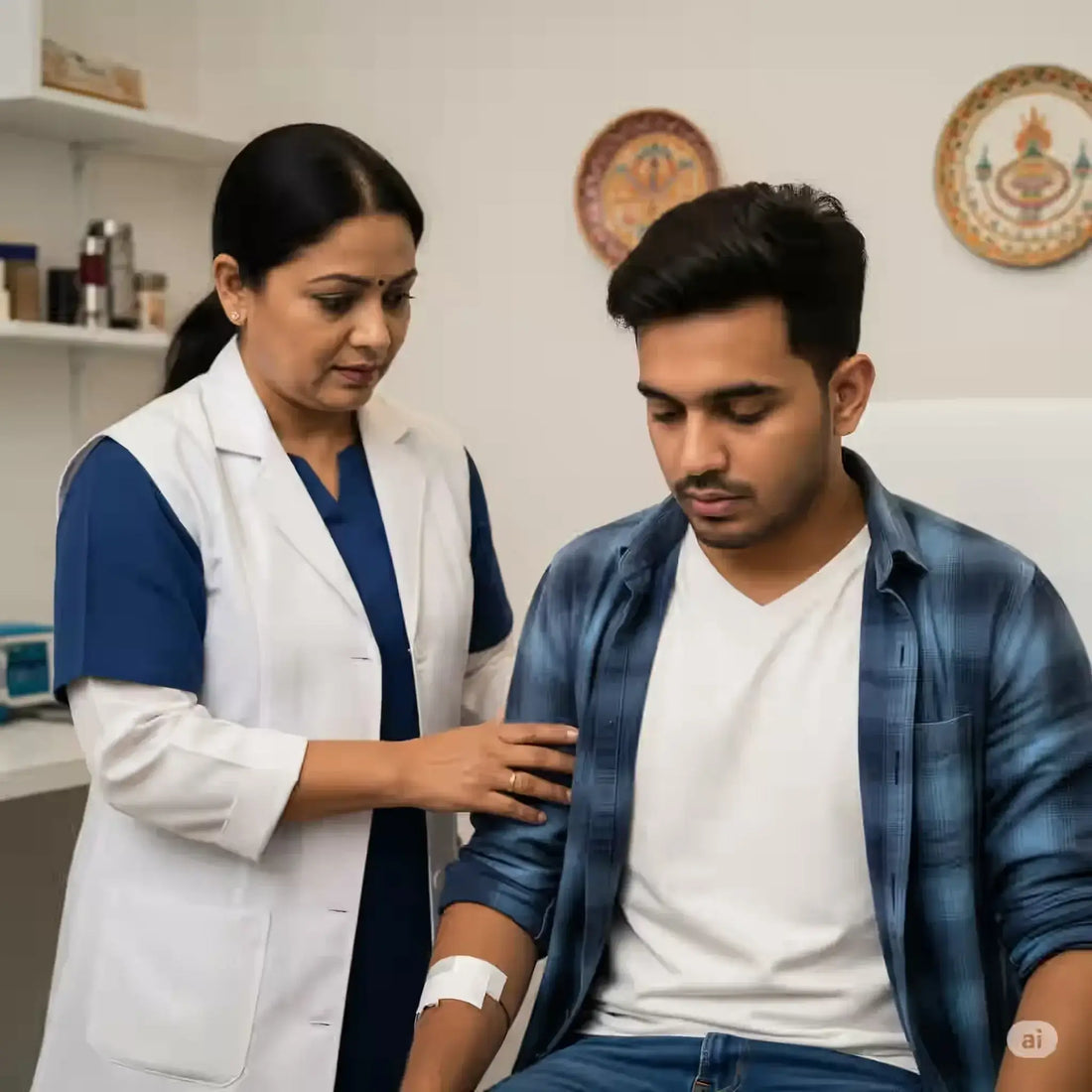Vasovagal Reaction during a safely managed blood collection in Pune
