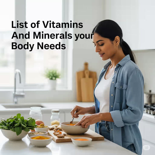 List of Vitamins and Minerals Your Body Needs - healthcare nt sickcare