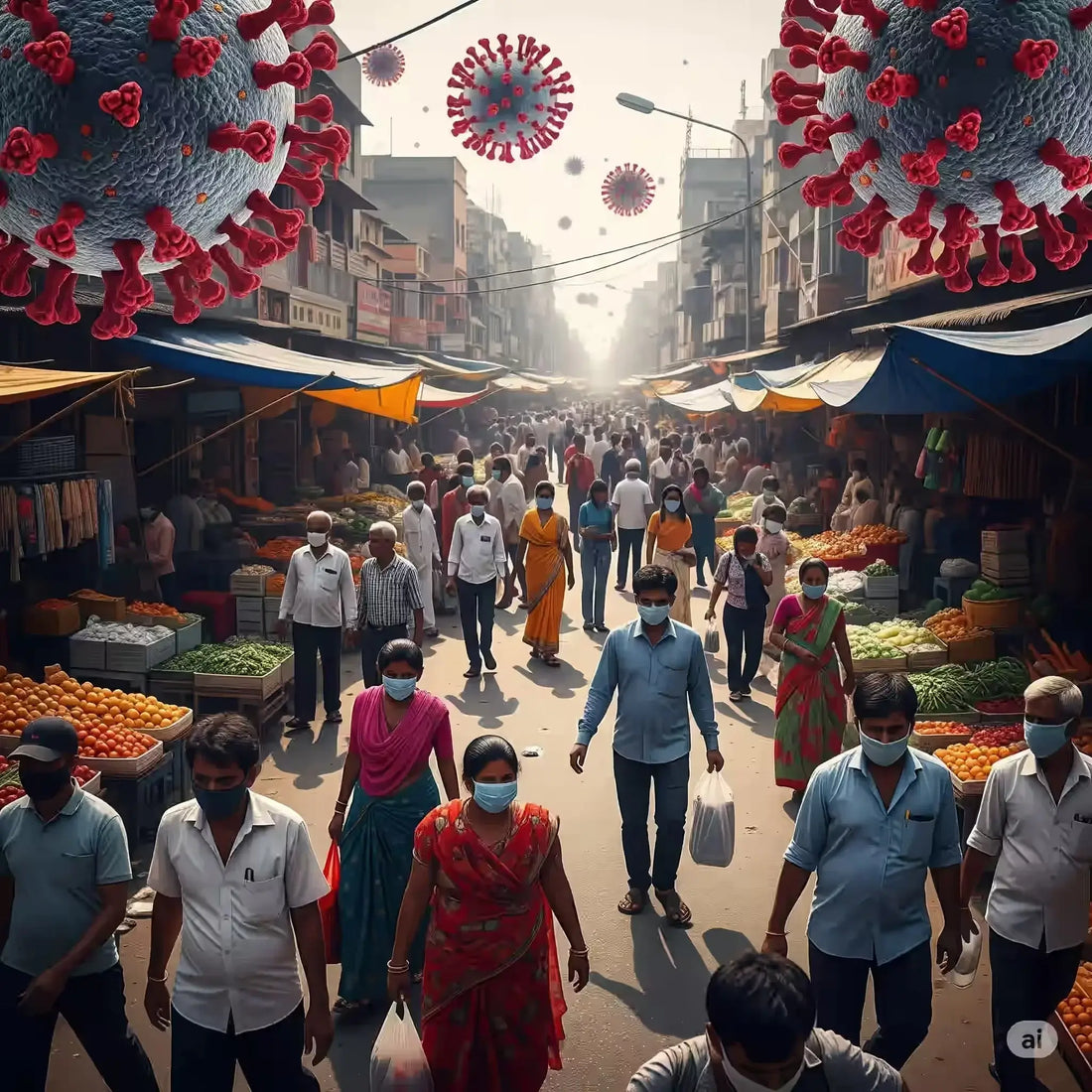 Long-Term Effects of Coronavirus, COVID Vaccines in India and Fomites Transmission Guide by Vivek Narayanankutty Nair - from healthcare nt sickcare