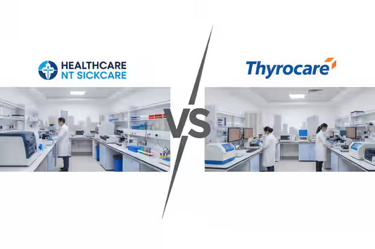 healthcare nt sickcare vs Thyrocare | Pune Lab Comparison