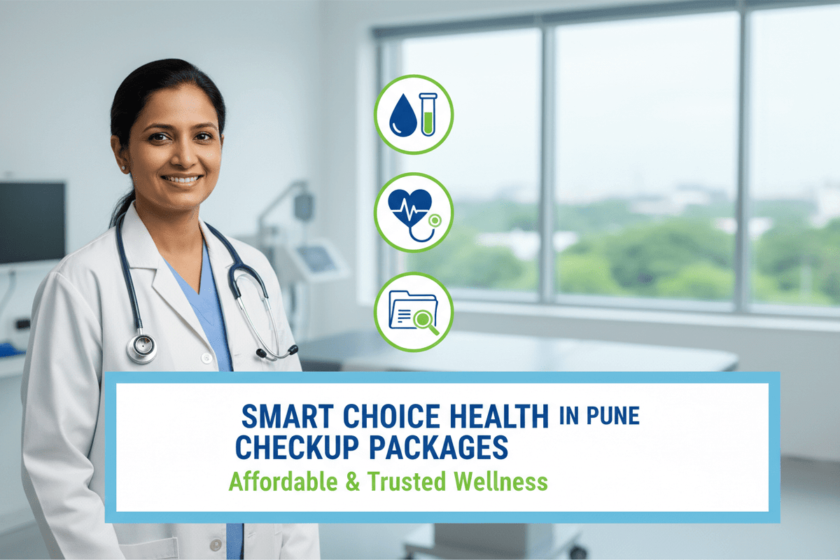 Smart Choice Health Checkup Packages Pune, featuring affordable and trusted wellness services in a modern healthcare setting.
