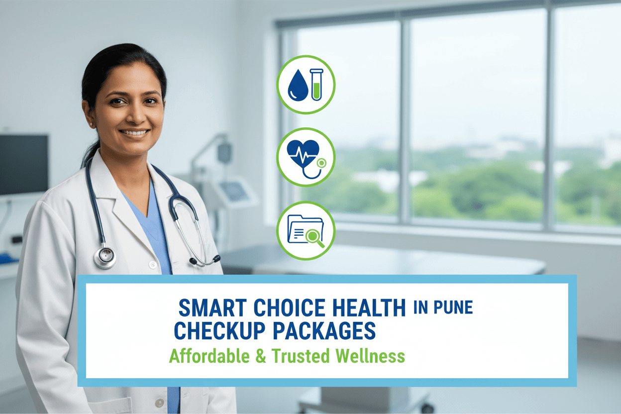Smart Choice Health Checkup Packages Pune, featuring affordable and trusted wellness services in a modern healthcare setting.