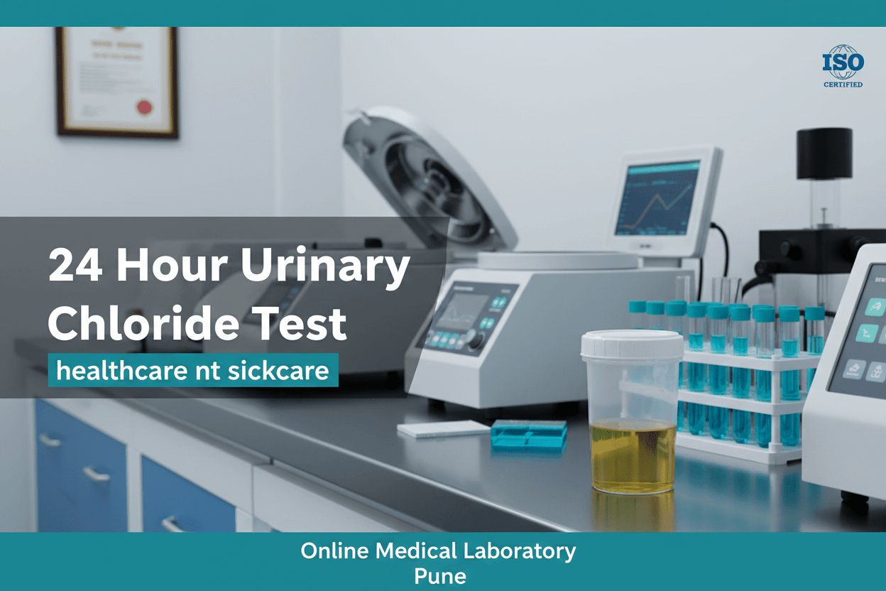 24 Hour Urinary Chloride Test in Pune for electrolyte balance assessment at Online Medical Laboratory.